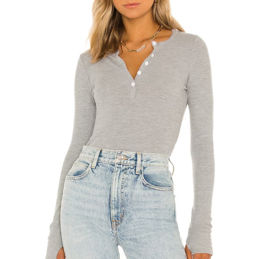 Michael Lauren Henley Top - Light Gray